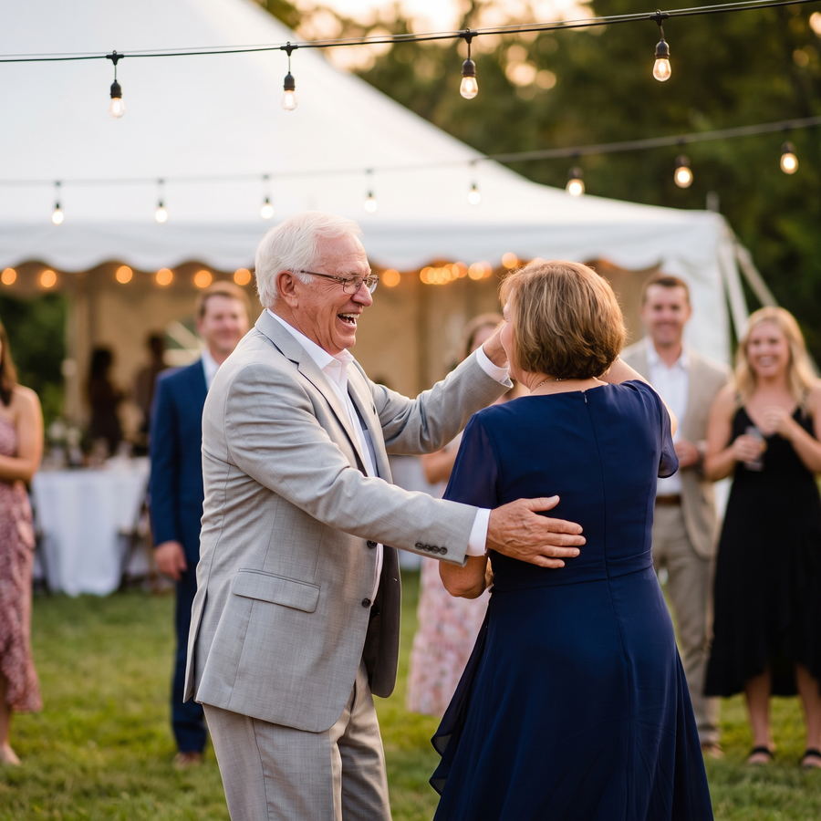 The granddaughter's wedding