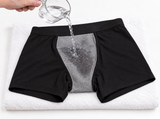 Water poured onto the absorbent panel
