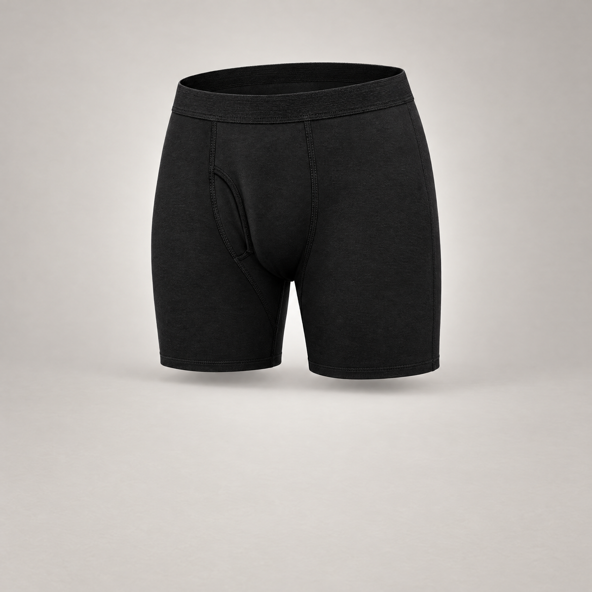 Leak-proof boxer brief for men in black